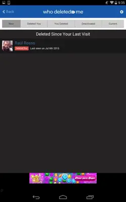Who Deleted Me android App screenshot 1